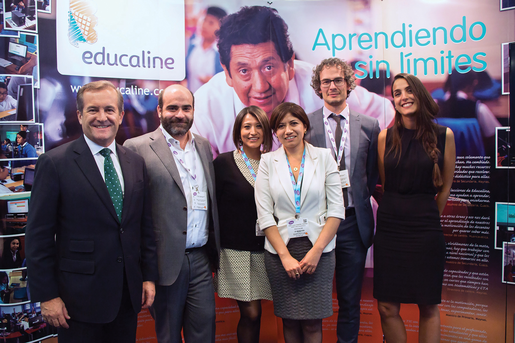 Equipo de Educaline en Bett Latin America Leadership Summit en Ciudad de México, 2015